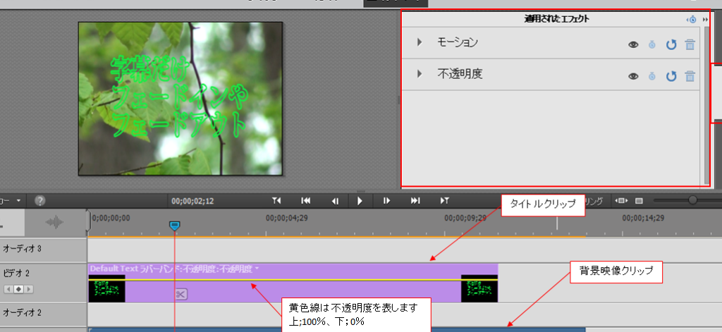 Adobe Premiere Elementsのテキストのフェードインが遅すぎる 【テキストクリップとアニメーション】 1 adobe premiere elementse381aee38386e382ade382b9e38388e381aee38395e382a7e383bce38389e382a4e383b3e3818ce98185e38199e3818ee3828b e38090e38386 1