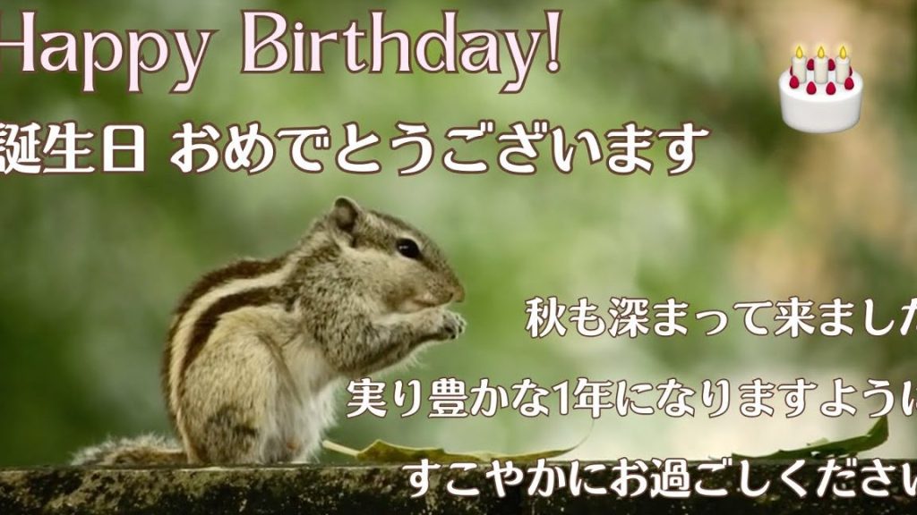 【10月】LINEで送れる!誕生日動画(リスと紅葉)フリーダウンロード 1 e3809010e69c88e38091linee381a7e98081e3828ce3828befbc81e8aa95e7949fe697a5e58b95e794bbefbc88e383aae382b9e381a8e7b485e89189efbc89e38395 1
