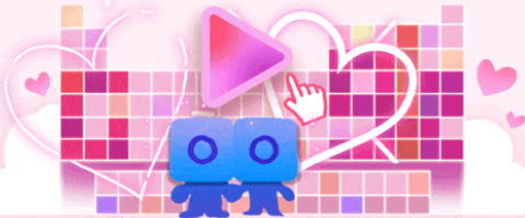 Googleのバレンタインデー・ロゴのちょっとした秘密(2024年) 7 googlee381aee38390e383ace383b3e382bfe382a4e383b3e38387e383bce383bbe383ade382b4e381aee381a1e38287e381a3e381a8e38197e3819fe7a798e5af86