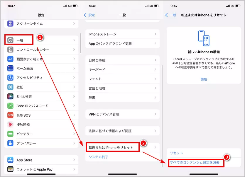 iphone reset