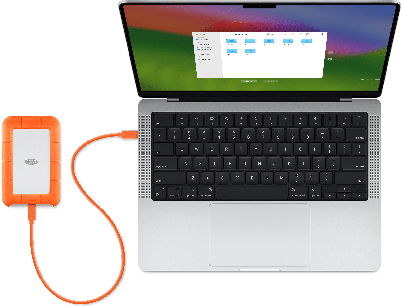 macos sonoma macbook pro time machine external drive